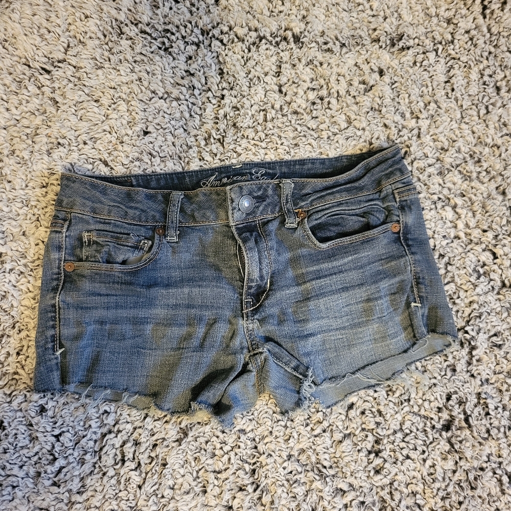 American eagle stretch cut off Jean shorts size 8